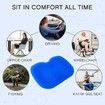 3D Gel Seat Cushion Cooling Soft Breathable For Office, Car Seat Cushion For Long Sitting Color Blue