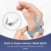 CMC Thumb Brace Thumb Splint Comfortable,for Osteoarthritis,Tendonitis,Arthritis,CMC Joint Thumb Arthritis Brace (Right Hand,Medium,Grey)