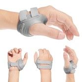 CMC Thumb Brace Thumb Splint Comfortable,for Osteoarthritis,Tendonitis,Arthritis,CMC Joint Thumb Arthritis Brace (Left Hand,Large,Grey)
