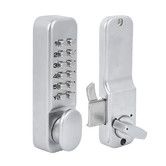 Keyless Sliding Door Lock, Keyless Entry Door Lock, Zinc Alloy Keypad 1 to 11 Digits Mechanical Lock Keypad Deadbolt Door Lock for Front Outdoor Gate Office