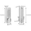 Keyless Sliding Door Lock, Keyless Entry Door Lock, Zinc Alloy Keypad 1?11 Digits Mechanical Lock Keypad Deadbolt Door Lock for Front Outdoor Gate Office