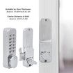 Keyless Sliding Door Lock, Keyless Entry Door Lock, Zinc Alloy Keypad 1?11 Digits Mechanical Lock Keypad Deadbolt Door Lock for Front Outdoor Gate Office