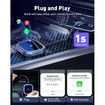 2025 Upgraded Wireless Carplay Adapter for iPhone,Audio Reactive Lighting Design Apple Carplay Dongle,Bluetooth Connection,Plug and Play