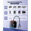 2025 Upgraded Wireless Carplay Adapter for iPhone,Audio Reactive Lighting Design Apple Carplay Dongle,Bluetooth Connection,Plug and Play