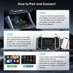 Wireless carplay Adapter for iPhone,for Apple carplay Wireless Adapter,for Android Auto Wireless Adapter,2 in 1 Auto Wireless CarPlay Dongle