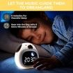 Dog Alarm Clock Cute Touch Night Light 9 Colors & 6 White Noise Sounds Ok to Wake with Child Lock Sleep Training & Time Learning