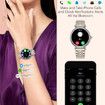 Smart Watch for Women 1.27" Color Screen Waterproof Fitness Activity Tracker with Sleep Monitor Sports Music Remote photography for Android and iOS(Gold)