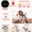 Smart Watch for Women 1.27" Color Screen Waterproof Fitness Activity Tracker with Sleep Monitor Sports Music Remote photography for Android and iOS(Gold)