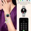 Smart Watch for Women 1.27" Color Screen Waterproof Fitness Activity Tracker with Sleep Monitor Sports Music Remote photography for Android and iOS(Silver)