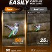 Night Vision Goggles 4K Binoculars Equipped with 50mm Objective Lens 850nm IR 3'' HD Screen Rechargeable Battery for Wildlife Watching and Camping