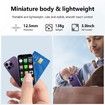 Mini Phone 4G Mini Smartphone 3.0In Touch Screen Compact Mobile Phone,2000mAh Battery Cell Phone with Dual SIM Quad Core Face ID GPS 2GB+16GB Purple