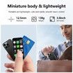 Mini Phone 4G Mini Smartphone 3.0In Touch Screen Compact Mobile Phone,2000mAh Battery Cell Phone with Dual SIM Quad Core Face ID GPS 2GB+16GB Blue