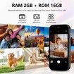 Mini Phone 4G Mini Smartphone 3.0In Touch Screen Compact Mobile Phone,2000mAh Battery Cell Phone with Dual SIM Quad Core Face ID GPS 2GB+16GB Black