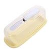 Butter Dish With Lid, Butter Container With Butter Kinfe,Covered Butter Dish For Countertop Or Fridge,Plastic Butter Dishes With Silicone Bottom