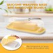 Butter Dish With Lid, Butter Container With Butter Kinfe,Covered Butter Dish For Countertop Or Fridge,Plastic Butter Dishes With Silicone Bottom