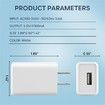 5v2A USB Wall charger Universal Portable Travel Power Adapter Plug for Drones,TV Sound Bar,Fire TV Stick,Headphones,Ear Buds,MP3,MP4,White