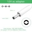 AC/DC 3.5*1.35mm 1.5M Line Length 12v1A Power Adapter Suitable for CCTV Security Cameras Desk Fan