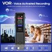 128GB Voice Recorder,Upgraded Digital Voice Activated Recorder with AI Noise Reduction Technology,Dictaphone Tape Recorder Device with Playback