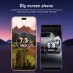 4G Android Smartphone 7.3inch Dual SIM Mobile Phone Unlocked 8GB+256GB With 72+108MP Camera Color Purple