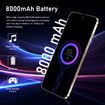 4G Android Smartphone 7.3inch Dual SIM Mobile Phone Unlocked 8GB+256GB With 72+108MP Camera Color Purple