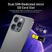 4G Android Smartphone 7.3inch Dual SIM Mobile Phone Unlocked 8GB+256GB With 72+108MP Camera Color Purple