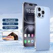 4G Android Smartphone 7.3inch Dual SIM Mobile Phone Unlocked 8GB+256GB With 72+108MP Camera Color Blue