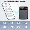 AI Voice Recorder with Transcription Summarize,Audio Recording Device with Playback,APP Control Support 59 Languages Noise Reduction 64GB Memory