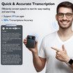 AI Voice Recorder with Transcription Summarize,Audio Recording Device with Playback,APP Control Support 59 Languages Noise Reduction 64GB Memory