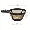 2Pcs Gold Reusable Single Serve Brew Replacement Coffee Basket Grounds Filter, Compatible with Hamilton 2 Way Brewer Coffee Maker Models