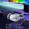G06 Dual Wireless Gaming Headset with Microphone for PS5, PS4, PC, Low Latency Audio, 40-Hour of Playtime, 50mm Drivers (White)