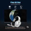 G06 Dual Wireless Gaming Headset with Microphone for PS5, PS4, PC, Low Latency Audio, 40-Hour of Playtime, 50mm Drivers (White)
