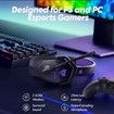 G06 Dual Wireless Gaming Headset with Microphone for PS5, PS4, PC, Low Latency Audio, 40-Hour of Playtime, 50mm Drivers (Black-Purple)