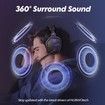 G06 Dual Wireless Gaming Headset with Microphone for PS5, PS4, PC, Low Latency Audio, 40-Hour of Playtime, 50mm Drivers (Black-Purple)