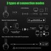 G06 Dual Wireless Gaming Headset with Microphone for PS5, PS4, PC, Low Latency Audio, 40-Hour of Playtime, 50mm Drivers (Black-Green)