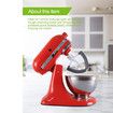 Flex Edge Beater Work for KitchenAid Mixer Attachments, Compatible with 4.5-5 Quart Tilt-Head Stand Mixers, kitchenAid Paddle with Scraper