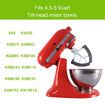 Flex Edge Beater Work for KitchenAid Mixer Attachments, Compatible with 4.5-5 Quart Tilt-Head Stand Mixers, kitchenAid Paddle with Scraper