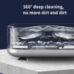 Ultrasonic Jewelry Cleaner Makeup Brushes Glasses Shaver Cleaner High Frequency Vibration Cleaner,300ml Large Capacity