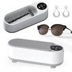 Ultrasonic Jewelry Cleaner Makeup Brushes Glasses Shaver Cleaner High Frequency Vibration Cleaner,300ml Large Capacity