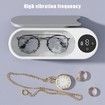 Ultrasonic Jewelry Cleaner Makeup Brushes Glasses Shaver Cleaner High Frequency Vibration Cleaner,300ml Large Capacity