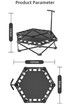 Foldable Mini Trampoline , 150KG Max Weight Capacity, Fitness Exercise Rebounder for Adults & Kids, Indoor/Outdoor Trampoline for Home Gym/Garden