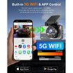 Dash Cam Front and Rear,4K+2K Full HD Dual Dash Camera,Built-in 5G WiFi with 64GB Card,GPS,UHD 2160P Night Vision,App Control,HDR,24H Parking Momitor