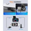 Dash Cam Front and Rear,4K+2K Full HD Dual Dash Camera,Built-in 5G WiFi with 64GB Card,GPS,UHD 2160P Night Vision,App Control,HDR,24H Parking Momitor