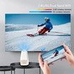 Mini 4K Portable Projector,180 Adjustable,Wi-Fi,USB Power Mode For Indoor Outdoor Movie,Game,Camping,Office Use Color White