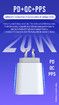 20W GaN Type Quick Charger Fast Type C Type A Compatible with iPhone 16 Pro Max/16 Plus/16 Pro/16/15/14, MacBook Pro, iPad Switch, Galaxy S24/S23