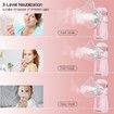 Portable Nebulizer with 3 Adjustable Speed, for Teens and Kids, Rechargeable Handheld Nebulizer for Breathing (Full Pink)