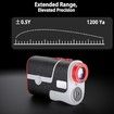 1200YDS Laser Golf Rangefinder with Slope, 6X Magnification,Fast Focus,3 Models Flag Pole Locking Vibration, Rechargeable with Stripe