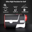 1200YDS Laser Golf Rangefinder with Slope, 6X Magnification,Fast Focus,3 Models Flag Pole Locking Vibration, Rechargeable with Stripe