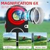1200YDS Laser Golf Rangefinder with Slope, 6X Magnification,Fast Focus,3 Models Flag Pole Locking Vibration, Rechargeable with Stripe