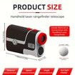 1200YDS Laser Golf Rangefinder with Slope, 6X Magnification,Fast Focus,3 Models Flag Pole Locking Vibration, Rechargeable with Stripe