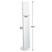 Full Length Mirror Tall Floor Free Standing Body Long Dressing Makeup Hallway Bedroom Coat Rack Vintage Rotatable Storage White 30x20x164cm